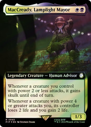 MacCready, Lamplight Mayor (Extended Art) (Surge Foil)\nFallout Commander - Alternate Foil Variants\nSingle\nMagic The Gathering