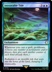 Inexorable Tide (Surge Foil)\nFallout Commander - Alternate Foil\nSingle\nMagic The Gathering