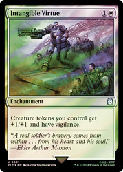 Intangible Virtue (Surge Foil)\nFallout Commander - Alternate Foil\nSingle\nMagic The Gathering
