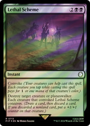 Lethal Scheme (Surge Foil)\nFallout Commander - Alternate Foil\nSingle\nMagic The Gathering