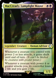 MacCready, Lamplight Mayor (Surge Foil)\nFallout Commander - Alternate Foil\nSingle\nMagic The Gathering