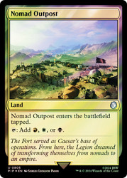 Nomad Outpost (Surge Foil)\nFallout Commander - Alternate Foil\nSingle\nMagic The Gathering
