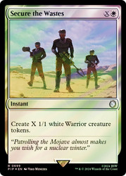 Secure the Wastes (Surge Foil)\nFallout Commander - Alternate Foil\nSingle\nMagic The Gathering