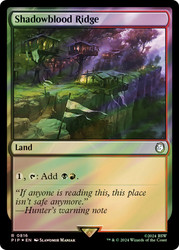 Shadowblood Ridge (Surge Foil)\nFallout Commander - Alternate Foil\nSingle\nMagic The Gathering