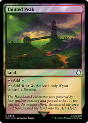 Tainted Peak (Surge Foil)\nFallout Commander - Alternate Foil\nSingle\nMagic The Gathering