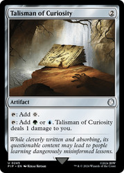 Talisman of Curiosity\nFallout Commander\nSingle\nMagic The Gathering