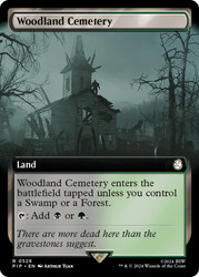 Woodland Cemetery (Extended Art)\nFallout Commander - Variants\nSingle\nMagic The Gathering