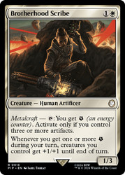 Brotherhood Scribe\nFallout Commander\nSingle\nMagic The Gathering
