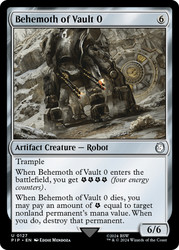 Behemoth of Vault 0\nFallout Commander\nSingle\nMagic The Gathering