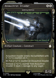 Walking Ballista (Assaultron Invader) (Showcase)\nFallout Commander - Variants\nSingle\nMagic The Gathering
