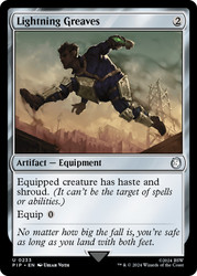 Lightning Greaves\nFallout Commander\nSingle\nMagic The Gathering
