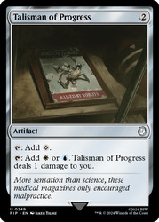 Talisman of Progress\nFallout Commander\nSingle\nMagic The Gathering