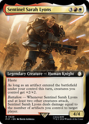 Sentinel Sarah Lyons (Extended Art)\nFallout Commander - Variants\nSingle\nMagic The Gathering