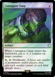 Contagion Clasp (Surge Foil)\nFallout Commander - Alternate Foil\nSingle\nMagic The Gathering