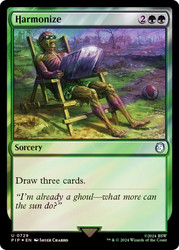 Harmonize (Surge Foil)\nFallout Commander - Alternate Foil\nSingle\nMagic The Gathering