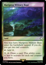 Mariposa Military Base (Surge Foil)\nFallout Commander - Alternate Foil\nSingle\nMagic The Gathering
