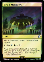Mystic Monastery (Surge Foil)\nFallout Commander - Alternate Foil\nSingle\nMagic The Gathering