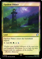 Opulent Palace (Surge Foil)\nFallout Commander - Alternate Foil\nSingle\nMagic The Gathering