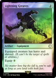 Lightning Greaves\nFallout Commander\nSingle\nMagic The Gathering