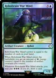 Robobrain War Mind (Surge Foil)\nFallout Commander - Alternate Foil\nSingle\nMagic The Gathering