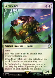 Sentry Bot (Surge Foil)\nFallout Commander - Alternate Foil\nSingle\nMagic The Gathering
