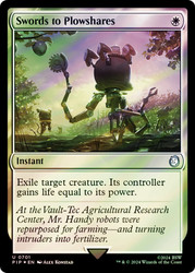 Swords to Plowshares (Surge Foil)\nFallout Commander - Alternate Foil\nSingle\nMagic The Gathering