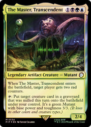 The Master, Transcendent (Surge Foil)\nFallout Commander - Alternate Foil\nSingle\nMagic The Gathering