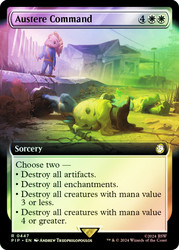 Austere Command (Extended Art)\nFallout Commander - Variants\nSingle\nMagic The Gathering