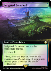 Irrigated Farmland (Extended Art)\nFallout Commander - Variants\nSingle\nMagic The Gathering