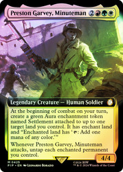 Preston Garvey, Minuteman (Extended Art)\nFallout Commander - Variants\nSingle\nMagic The Gathering