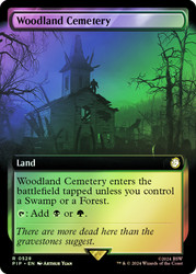 Woodland Cemetery (Extended Art)\nFallout Commander - Variants\nSingle\nMagic The Gathering