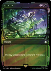 Atomize (Showcase) (Surge Foil)\nFallout Commander - Alternate Foil Variants\nSingle\nMagic The Gathering