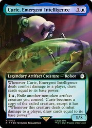 Curie, Emergent Intelligence (Extended Art) (Surge Foil)\nFallout Commander - Alternate Foil Variants\nSingle\nMagic The Gathering