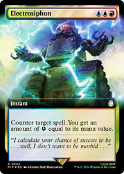 Electrosiphon (Extended Art) (Surge Foil)\nFallout Commander - Alternate Foil Variants\nSingle\nMagic The Gathering