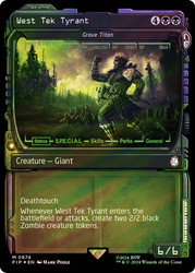 Grave Titan (West Tek Titan) (Showcase) (Surge Foil)\nFallout Commander - Alternate Foil Variants\nSingle\nMagic The Gathering