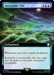 Inexorable Tide (Extended Art) (Surge Foil)\nFallout Commander - Alternate Foil Variants\nSingle\nMagic The Gathering
