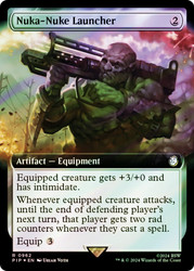 Nuka-Nuke Launcher (Extended Art) (Surge Foil)\nFallout Commander - Alternate Foil Variants\nSingle\nMagic The Gathering