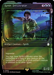 Synth Infiltrator (Showcase) (Surge Foil)\nFallout Commander - Alternate Foil Variants\nSingle\nMagic The Gathering