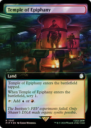 Temple of Epiphany (Extended Art) (Surge Foil)\nFallout Commander - Alternate Foil Variants\nSingle\nMagic The Gathering