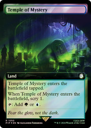 Temple of Mystery (Extended Art) (Surge Foil)\nFallout Commander - Alternate Foil Variants\nSingle\nMagic The Gathering