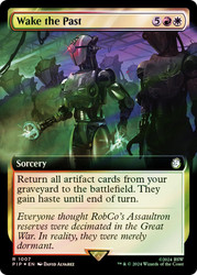 Wake the Past (Extended Art) (Surge Foil)\nFallout Commander - Alternate Foil Variants\nSingle\nMagic The Gathering