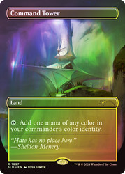 Command Tower (Secret Lair) (#1697) (Borderless)\nPromo: General\nSingle\nMagic The Gathering