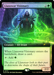 Llanowar Visionary (Secret Lair) (Extended Art)\nPromo: General\nSingle\nMagic The Gathering