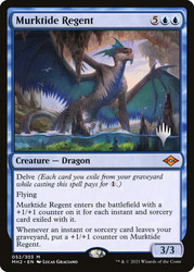 Murktide Regent (Promo Pack) (Modern Horizons 2)\nPromo: Planeswalker Stamped\nSingle\nMagic The Gathering