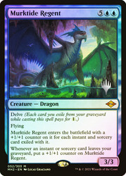 Murktide Regent (Promo Pack) (Modern Horizons 2)\nPromo: Planeswalker Stamped\nSingle\nMagic The Gathering