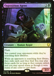 Opposition Agent (Promo Pack) (Commander Legends)\nPromo: Planeswalker Stamped\nSingle\nMagic The Gathering