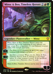 Minsc & Boo, Timeless Heroes (Promo Pack) (Commander Legends: Battle for Baldur's Gate)\nPromo: Planeswalker Stamped\nSingle\nMagic The Gathering