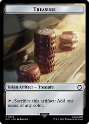 {Treasure Token} (#018) // {Wasteland Survival Guide Token}\nFallout Commander\nSingle\nMagic The Gathering