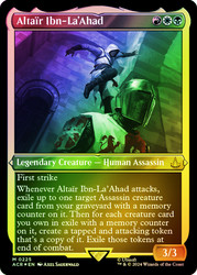 Altair Ibn-La'Ahad (Foil Etched)\nAssassin's Creed - Alternate Foil\nSingle\nMagic The Gathering