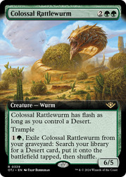Colossal Rattlewurm (Extended Art)\nOutlaws of Thunder Junction - Variants\nSingle\nMagic The Gathering